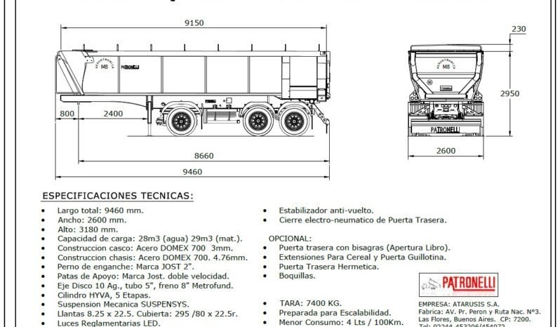 Batea M8 Aerodinamica PATRONELLI
